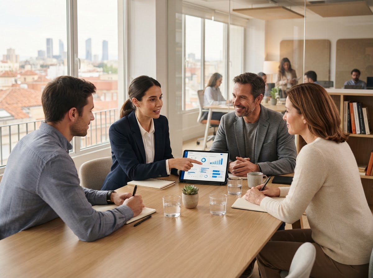 Lazo Fincore equipo analizando datos financieros con modelos de inteligencia artificial
